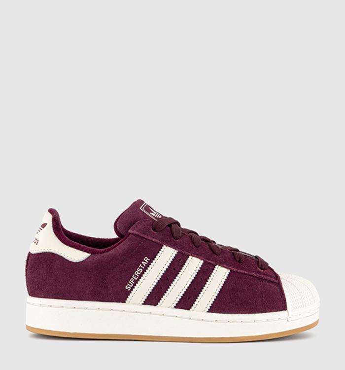adidas Superstar II Trainers Burgundy