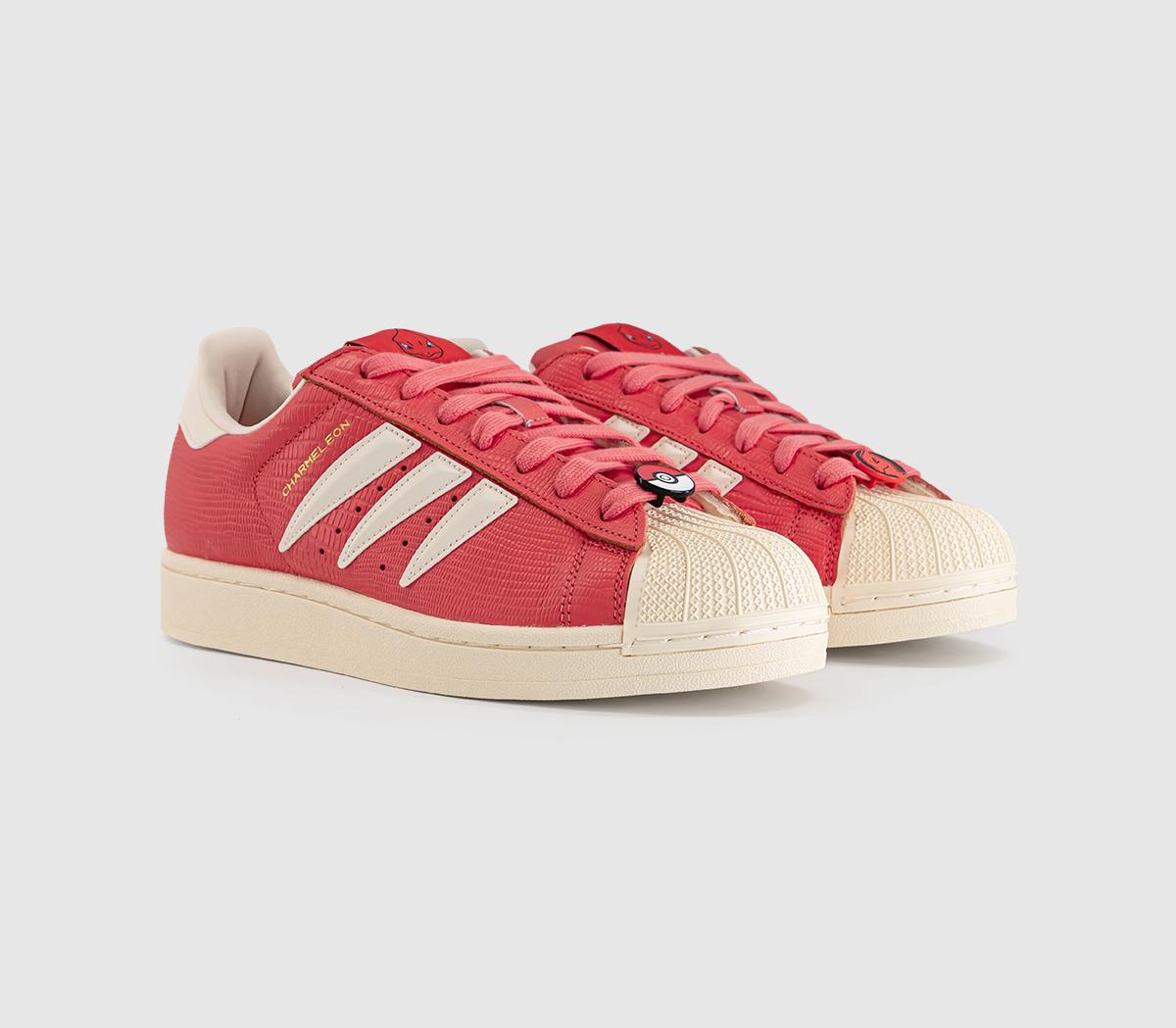 adidasAdidas X Pokemon Superstar II TrainersPokemon Preloved Scarlet Cream White