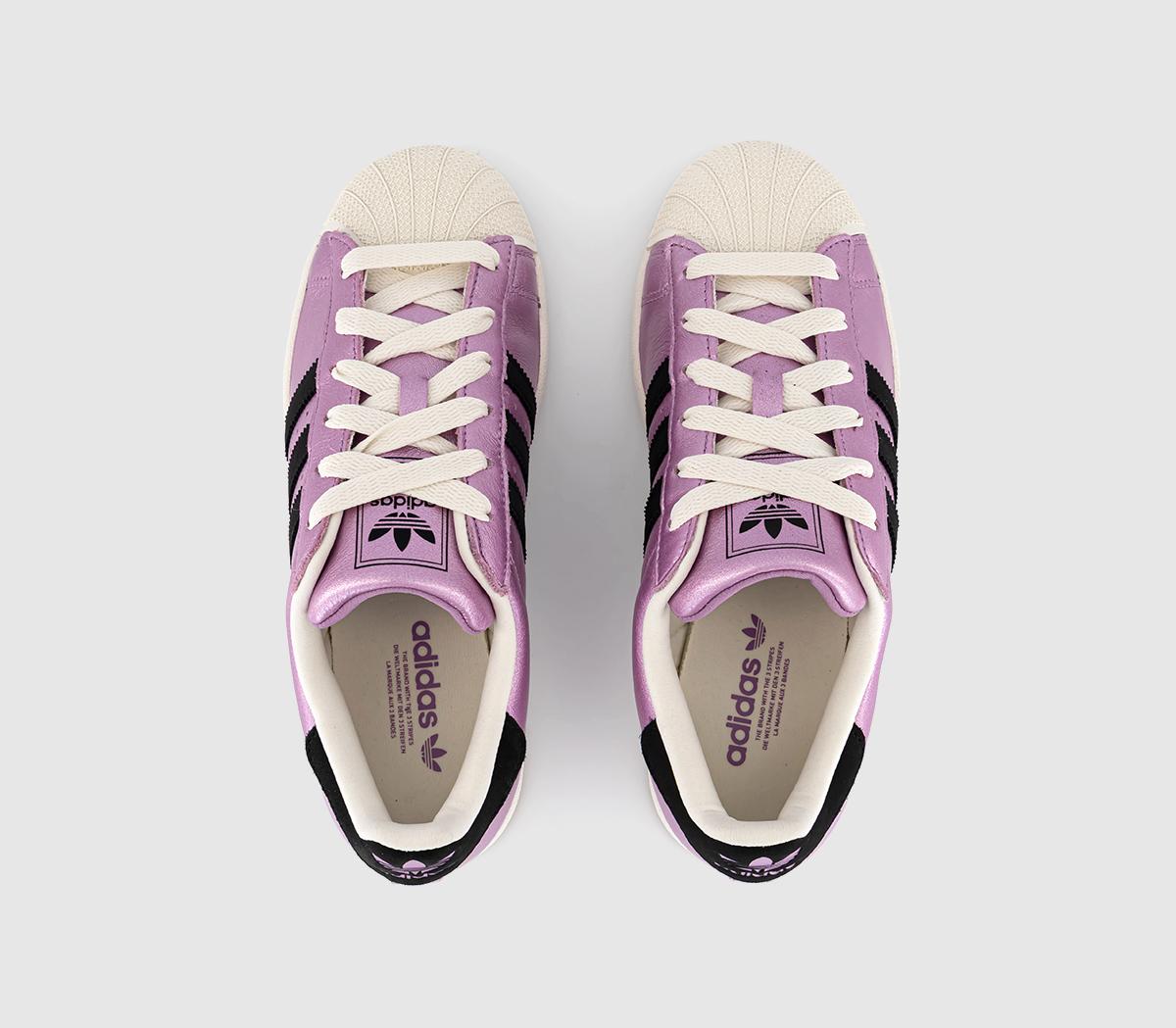 adidasSuperstar II Trainers adidasSuperstar II TrainersPreloved Purple Black Offwhte