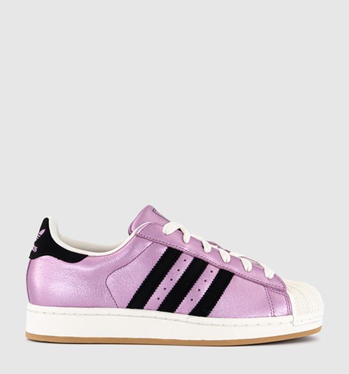 adidas Superstar II Trainers Preloved Purple Black Offwhte