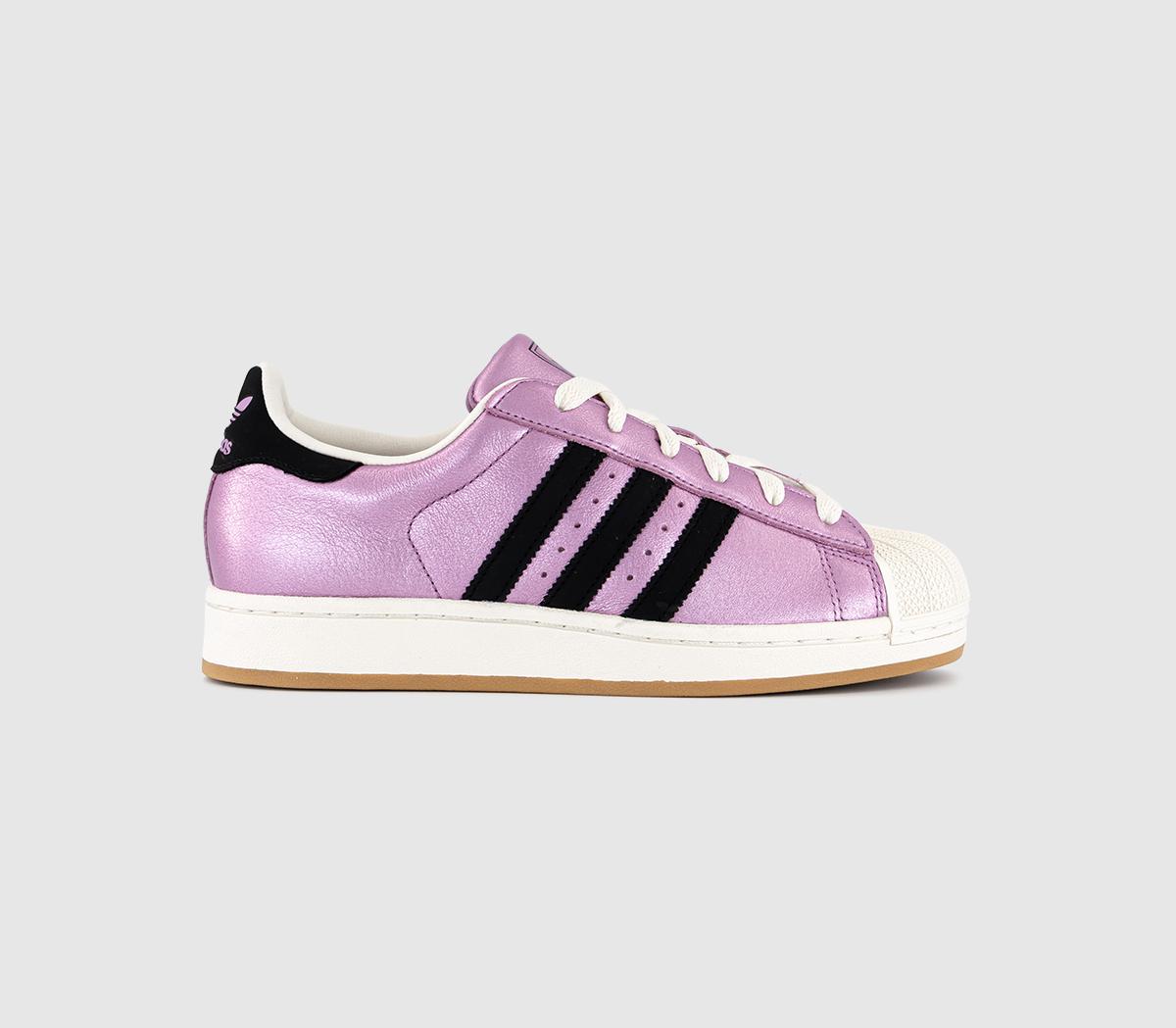 adidasSuperstar II Trainers adidasSuperstar II TrainersPreloved Purple Black Offwhte