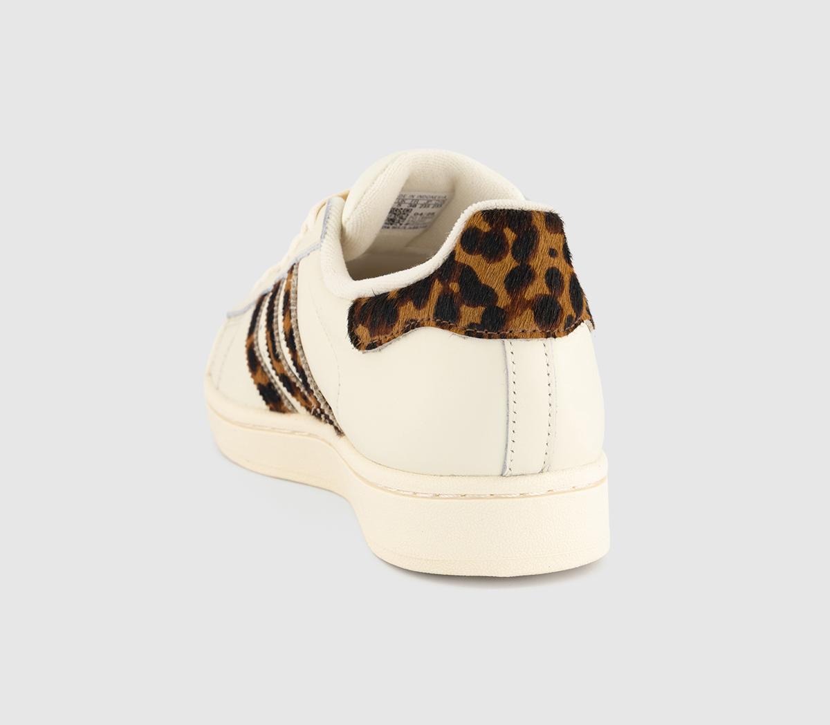 adidasSuperstar II Trainers adidasSuperstar II TrainersCream White Leopard Print