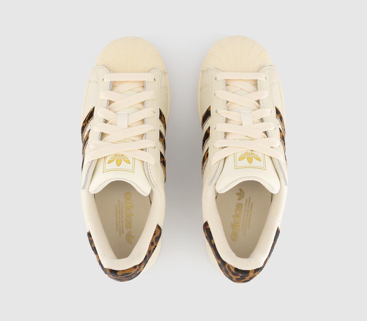 adidasSuperstar II Trainers adidasSuperstar II TrainersCream White Leopard Print
