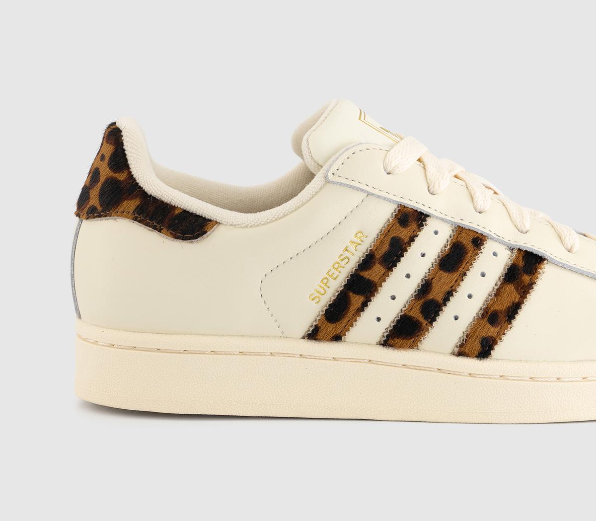 adidasSuperstar II Trainers adidasSuperstar II TrainersCream White Leopard Print
