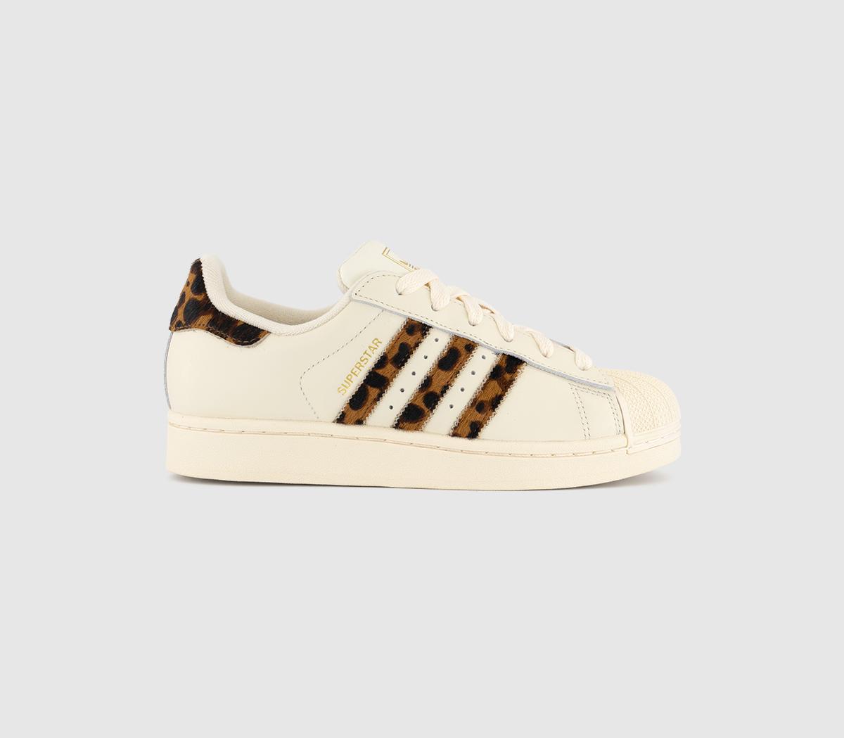 adidasSuperstar II Trainers adidasSuperstar II TrainersCream White Leopard Print