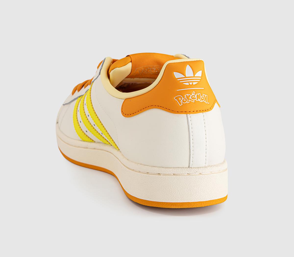 adidasSuperstar Ii TrainersPokemon Cream White Shock Yellow Bright Orange