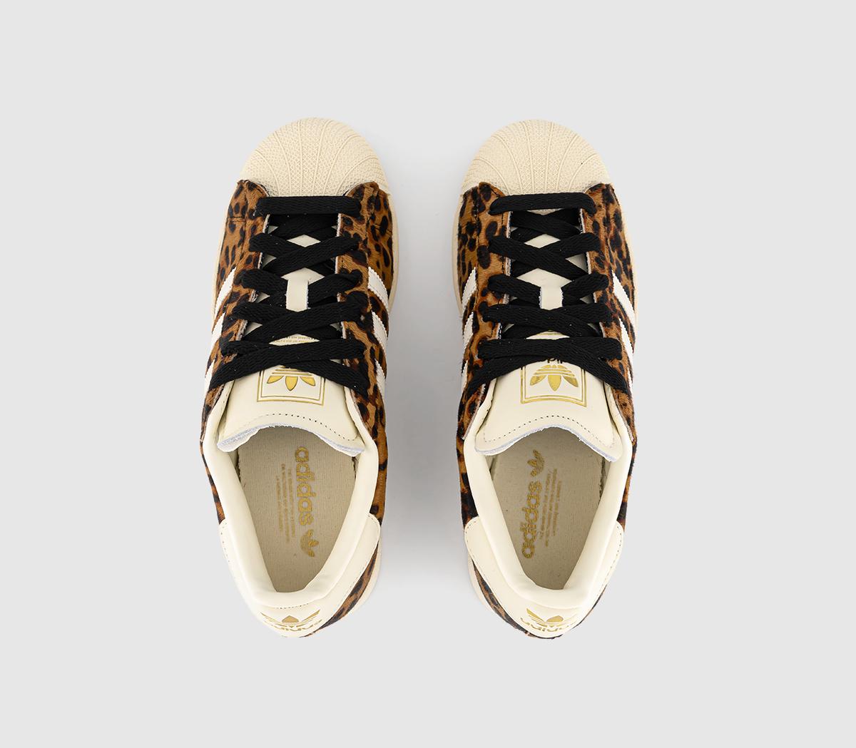 adidasSuperstar II Trainers adidasSuperstar II TrainersLeopard Cream White Gold Metallic