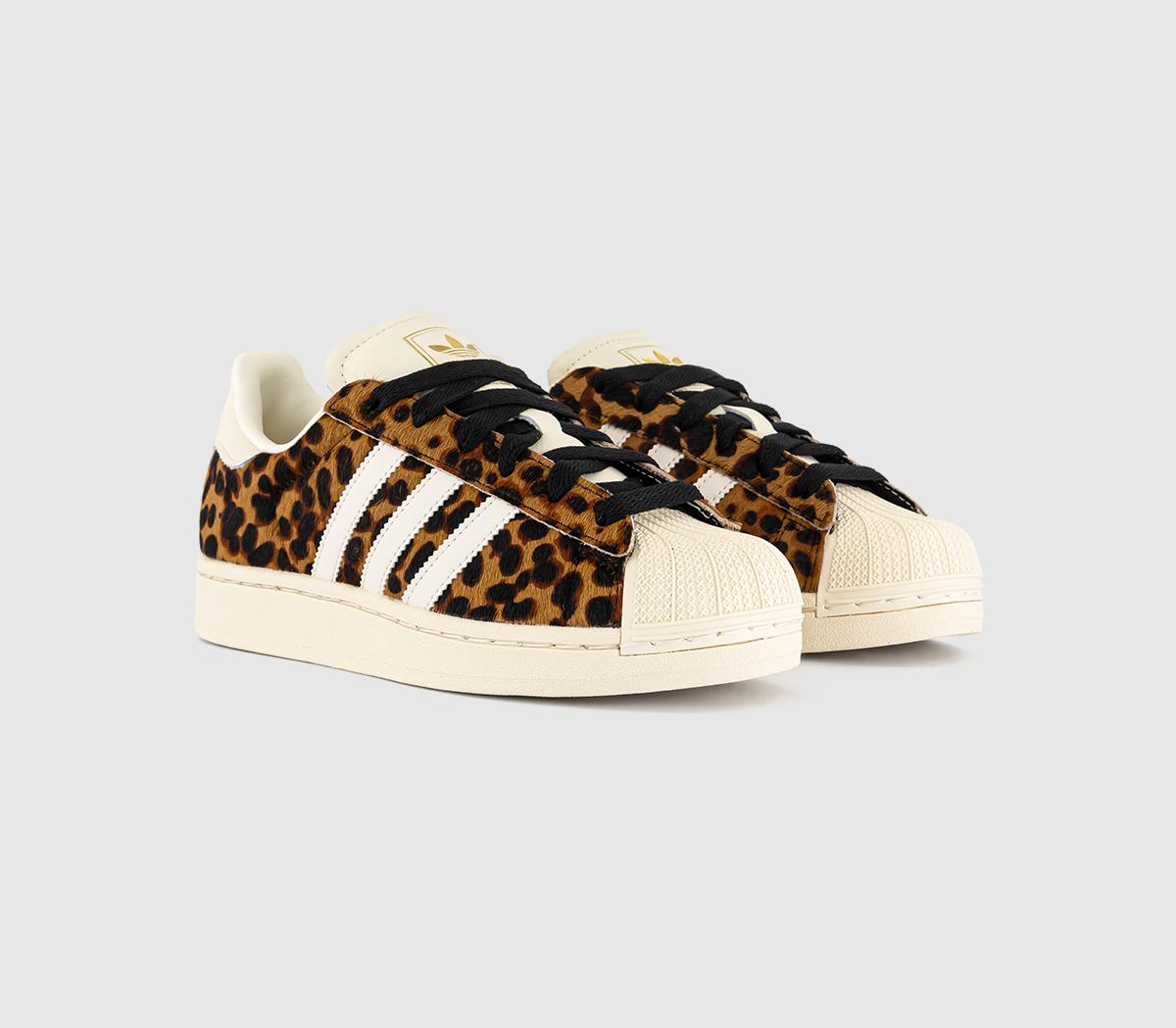 adidasSuperstar II Trainers adidasSuperstar II TrainersLeopard Cream White Gold Metallic