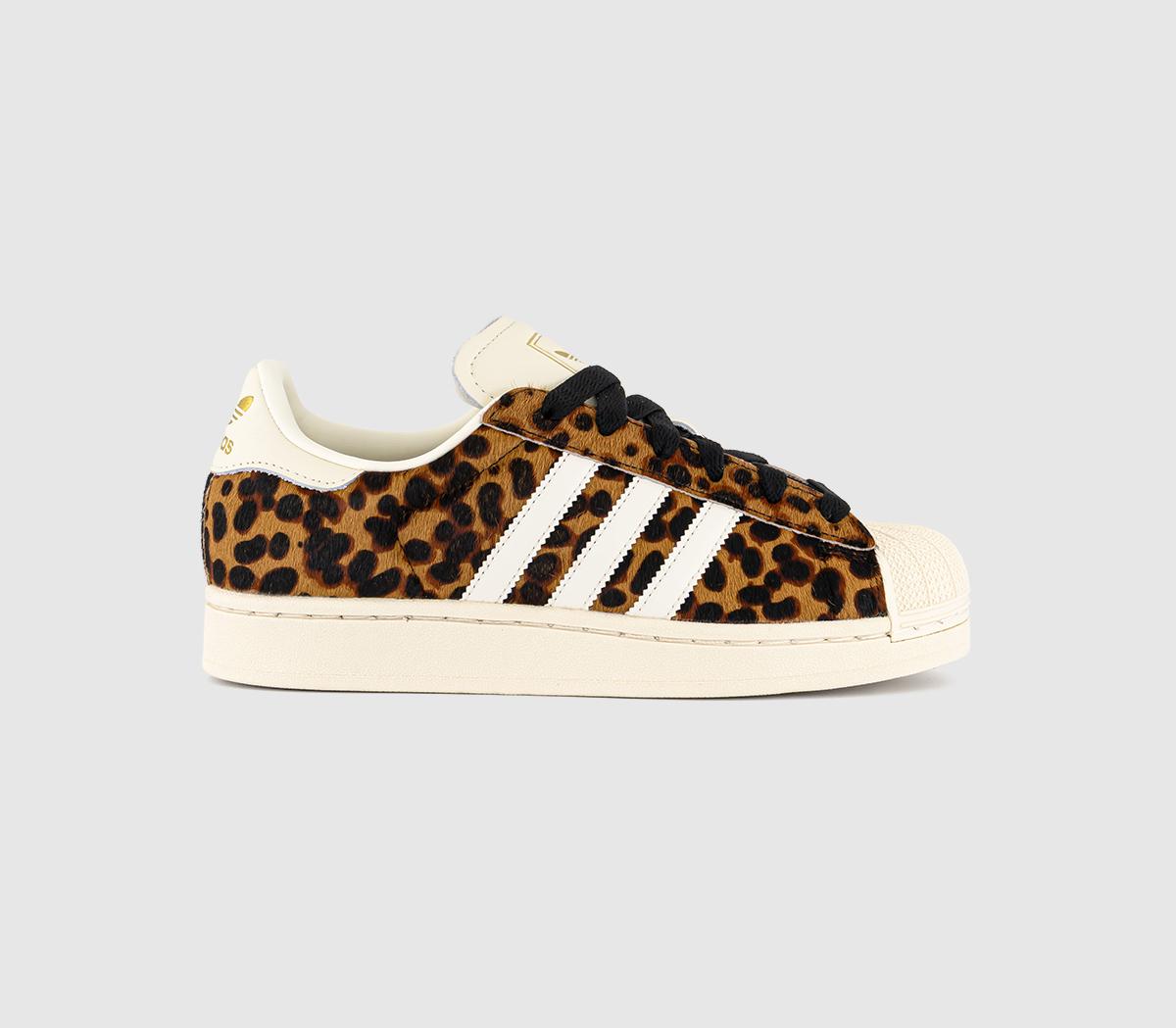 adidasSuperstar II Trainers adidasSuperstar II TrainersLeopard Cream White Gold Metallic
