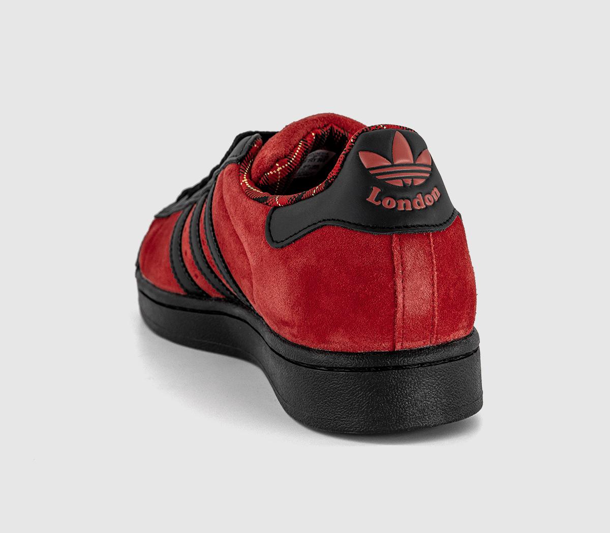 adidasSuperstar II TrainersBetter Scarlet Core Black Matte Gold