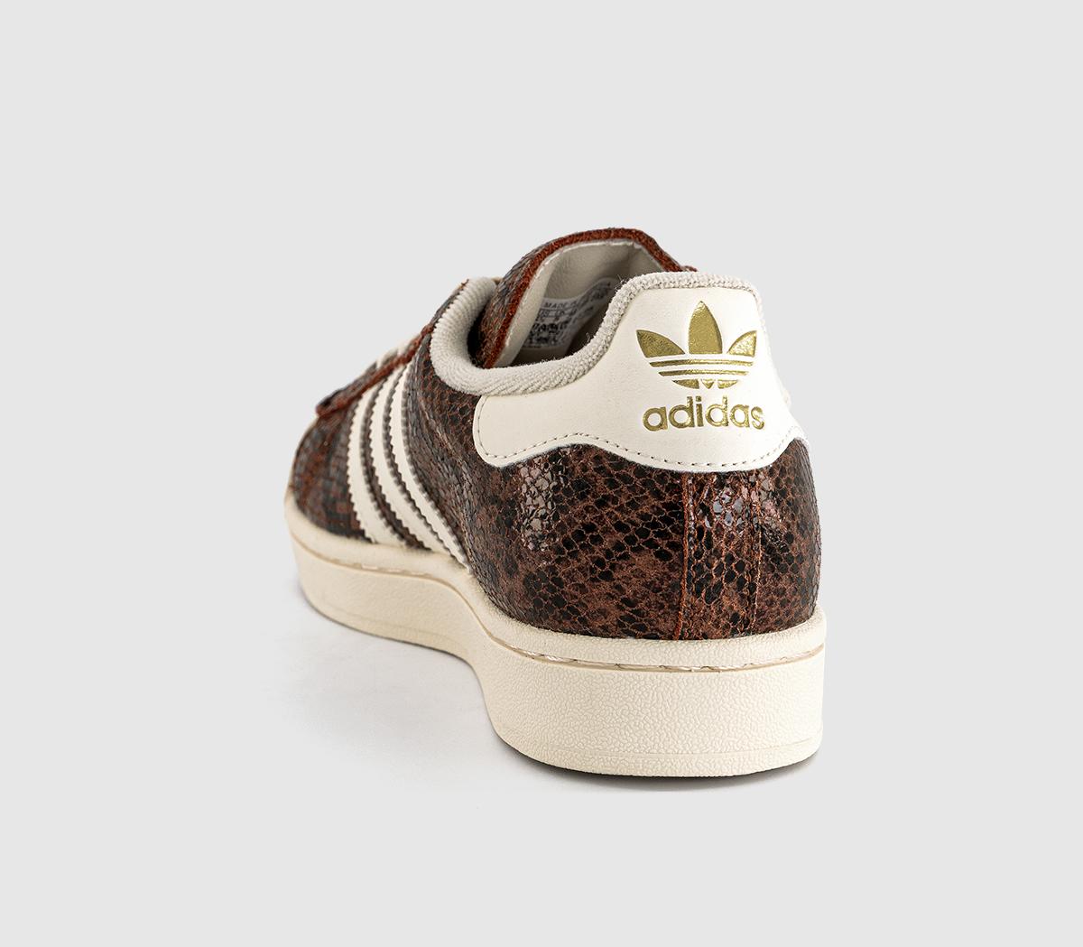 adidasSuperstar Ii TrainersSnake Print Preloved Brown