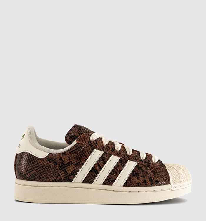 adidas Superstar Ii Trainers Snake Print Preloved Brown