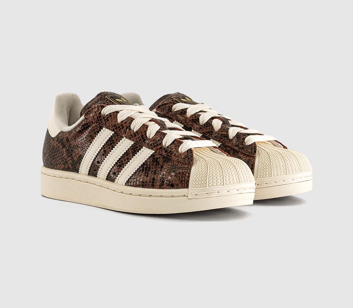 adidasSuperstar Ii TrainersSnake Print Preloved Brown