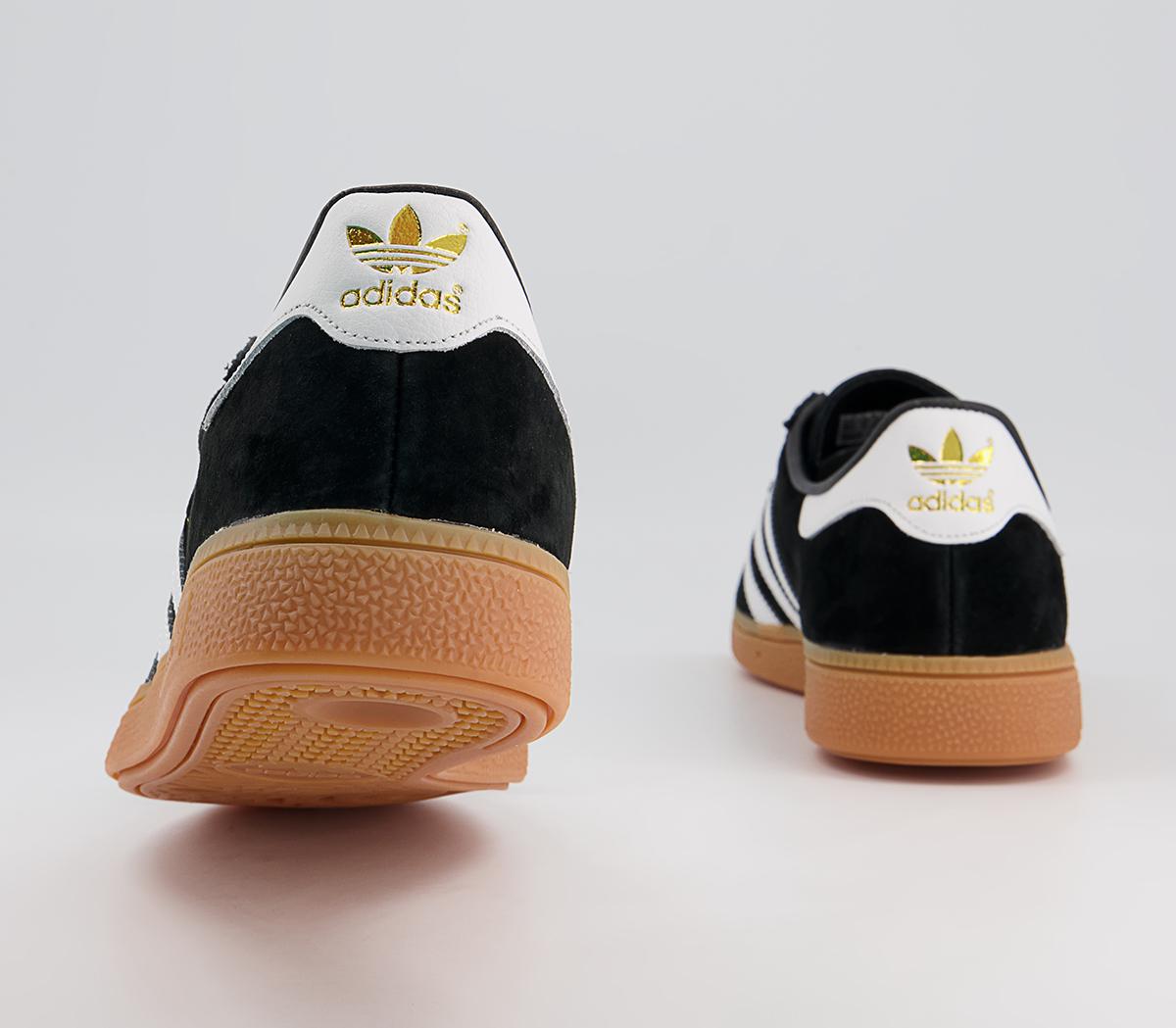 adidas Munchen Trainers adidas Munchen Trainers Black White Gold Gum