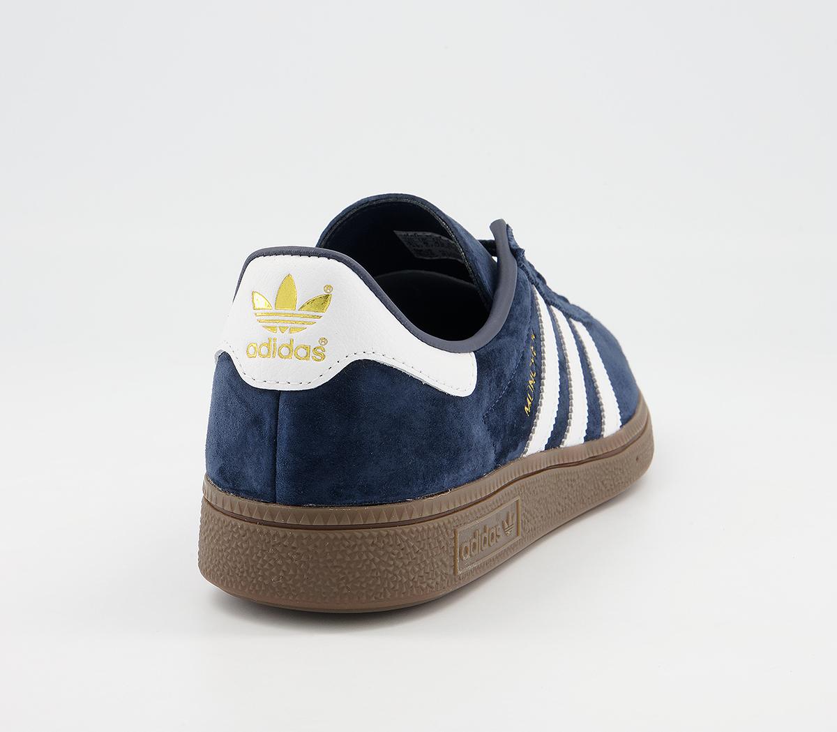 adidas Munchen Trainers adidas Munchen Trainers Navy White Gum