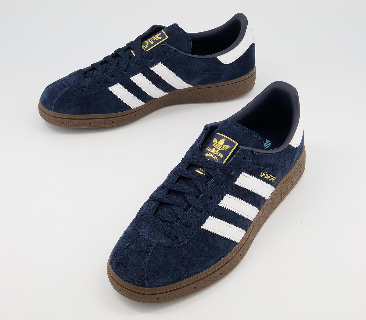 adidas Munchen Trainers adidas Munchen Trainers Navy White Gum