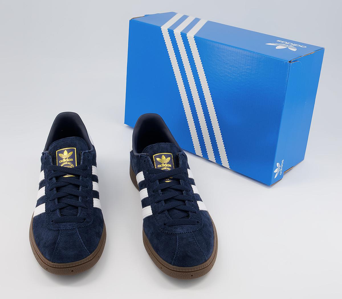 adidas Munchen Trainers adidas Munchen Trainers Navy White Gum