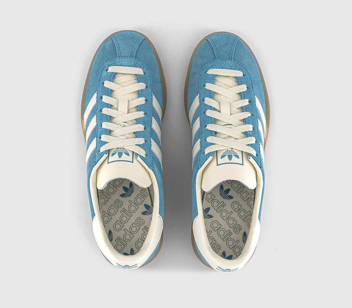 Munchen Trainers Adidas Munchen White And Blue Men's Sneakers And