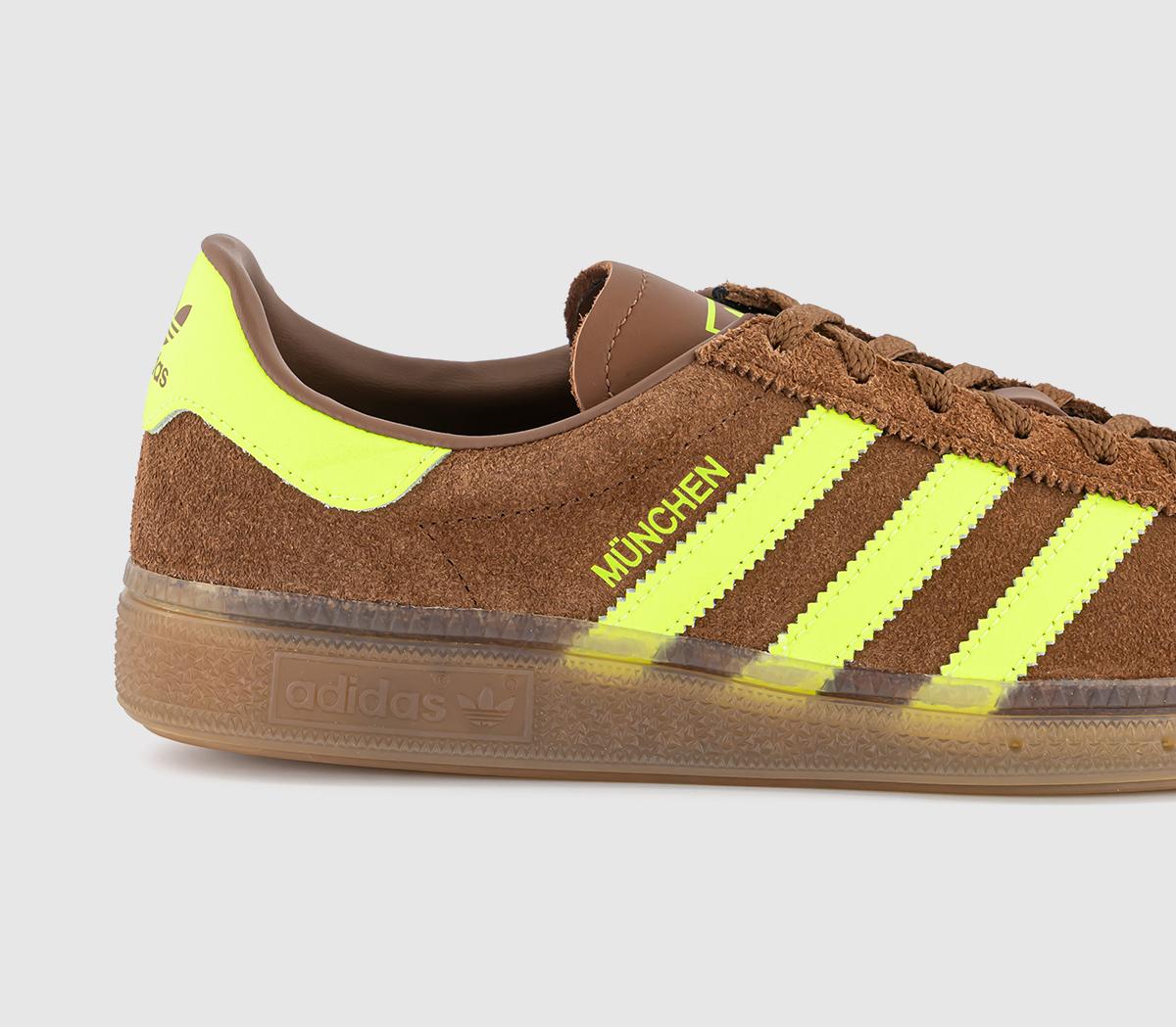 adidasMunchen TrainersPreloved Brown Solar Yellow Gum