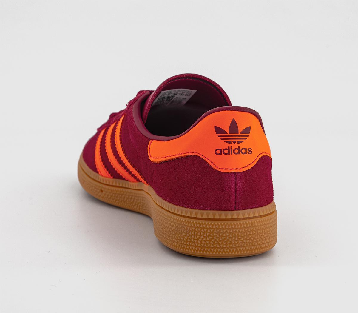 adidas München Trainers Team Victory Red Solar Red Gum - Women's