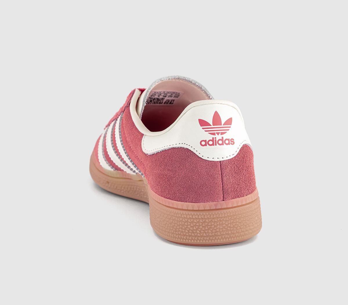adidas Munchen Trainers Semi Flash Red Off White Gum - Women's