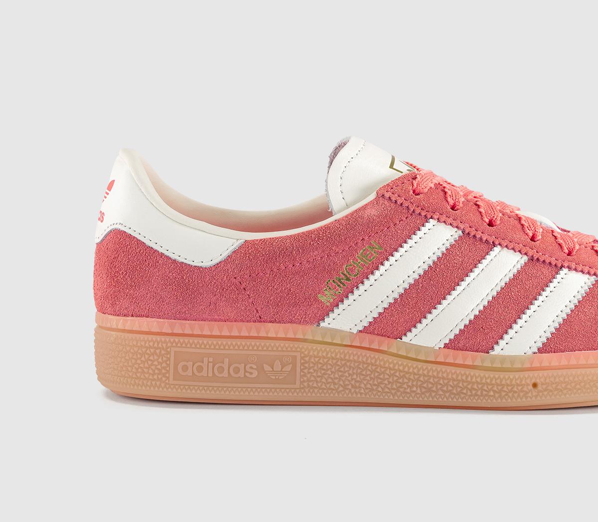adidasMunchen TrainersSemi Flash Red Off White Gum