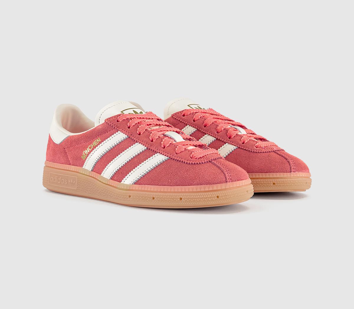 adidasMunchen TrainersSemi Flash Red Off White Gum
