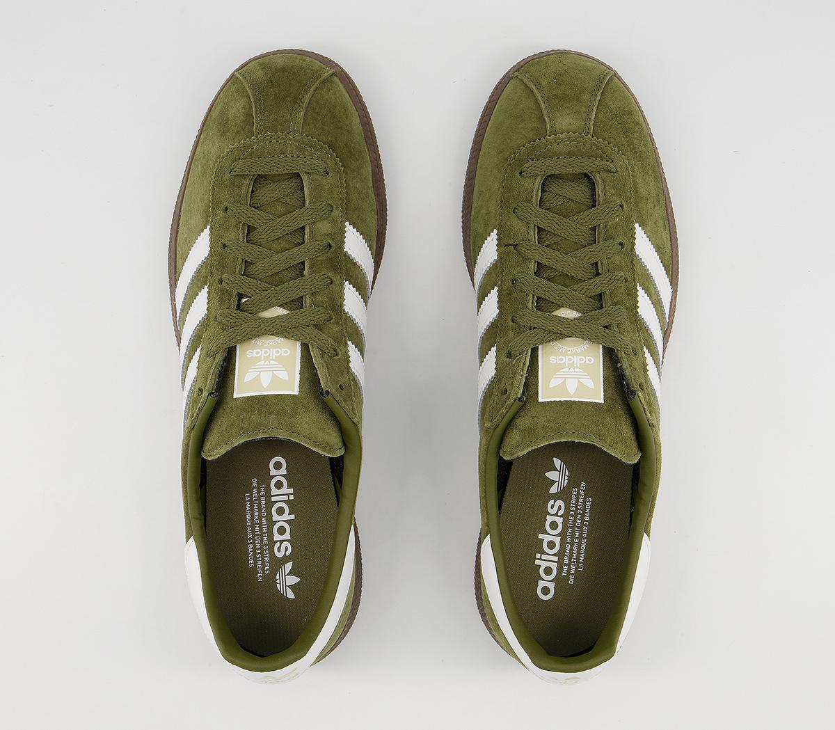 adidas Munchen Trainers adidas Munchen Trainers Olive White Gum