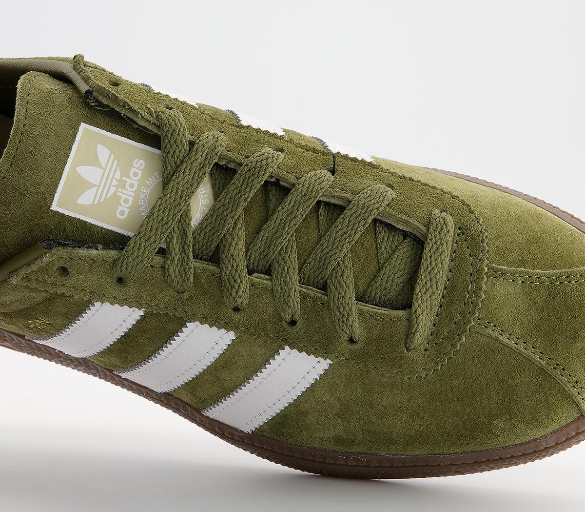 adidas Munchen Trainers adidas Munchen Trainers Olive White Gum