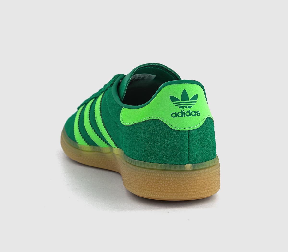 adidasMünchen TrainersCourt Green Lime Burst Gum