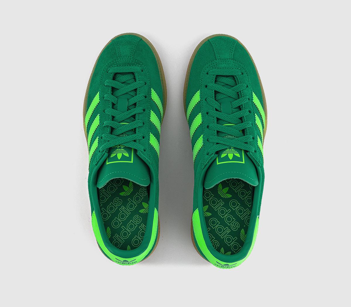 adidasMünchen TrainersCourt Green Lime Burst Gum