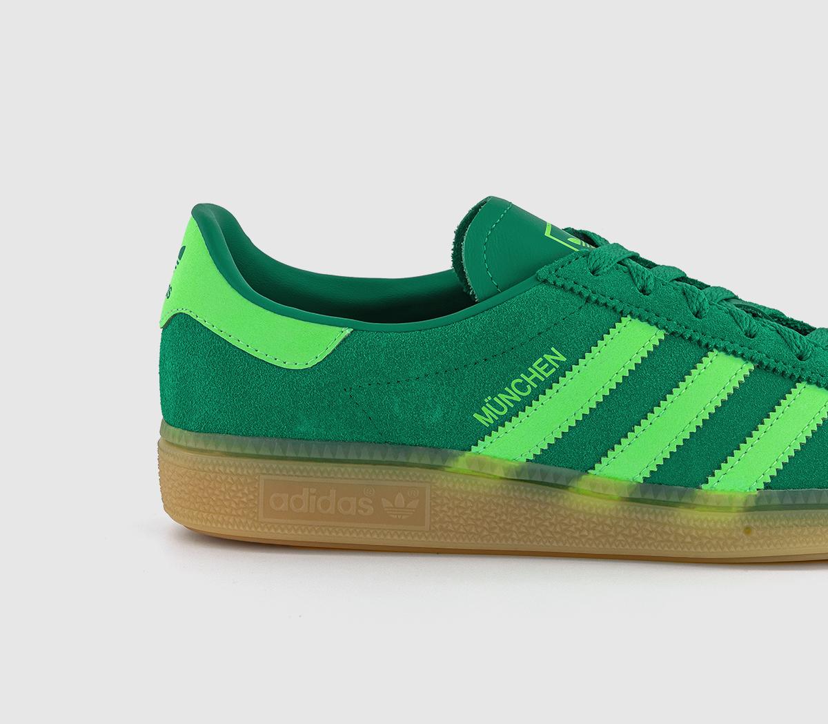 adidasMünchen TrainersCourt Green Lime Burst Gum