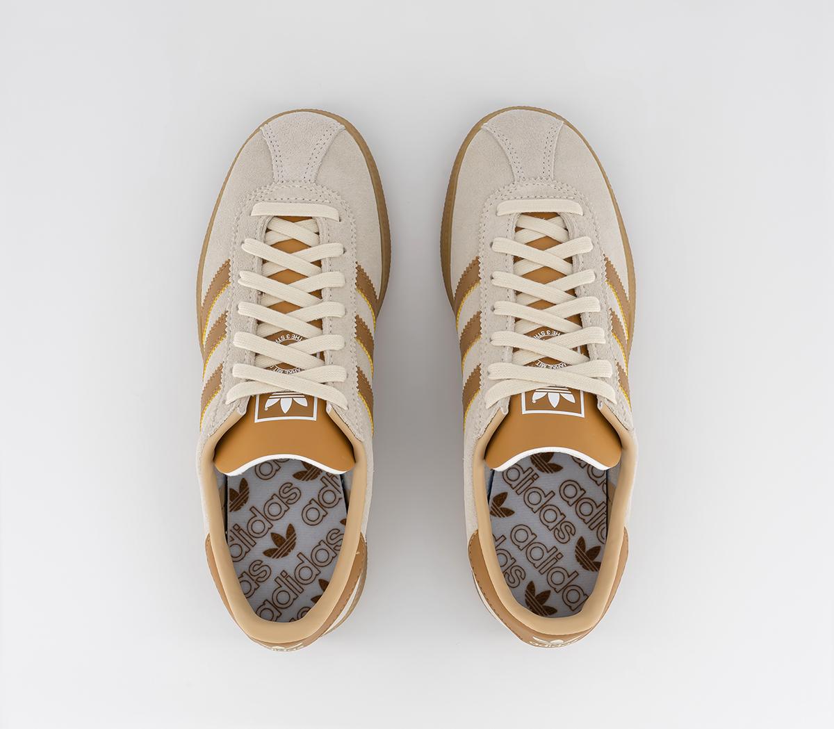 adidas Munchen Trainers Cream White Mesa Gum - Men's Trainers