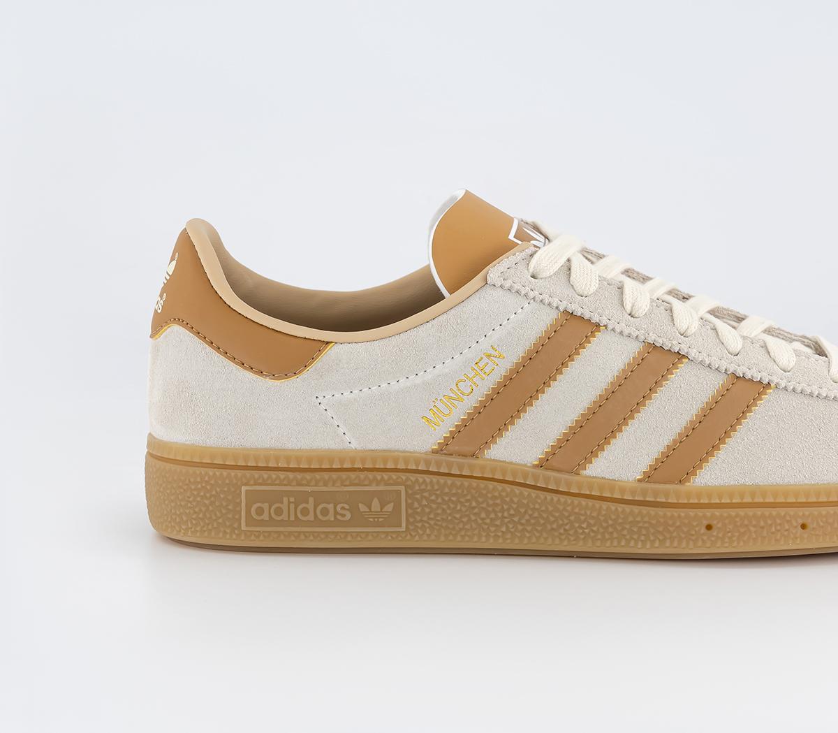adidasMunchen TrainersCream White Mesa Gum