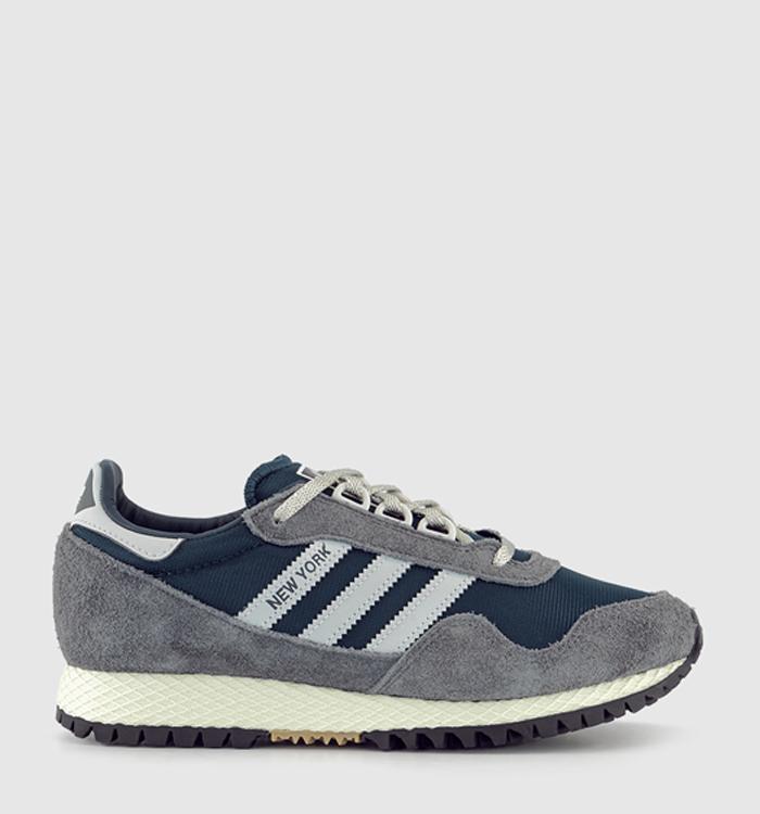 adidas New York Trainers Aurora Ink Grey One Core Black Unisex Sports