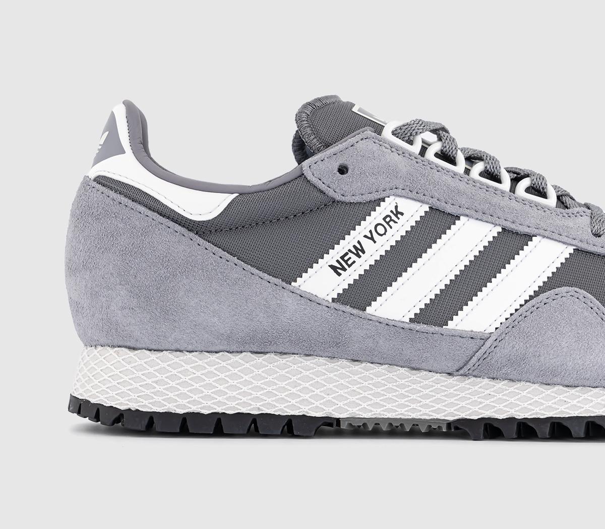 adidasNew York TrainersGrey Four Crystal White Grey