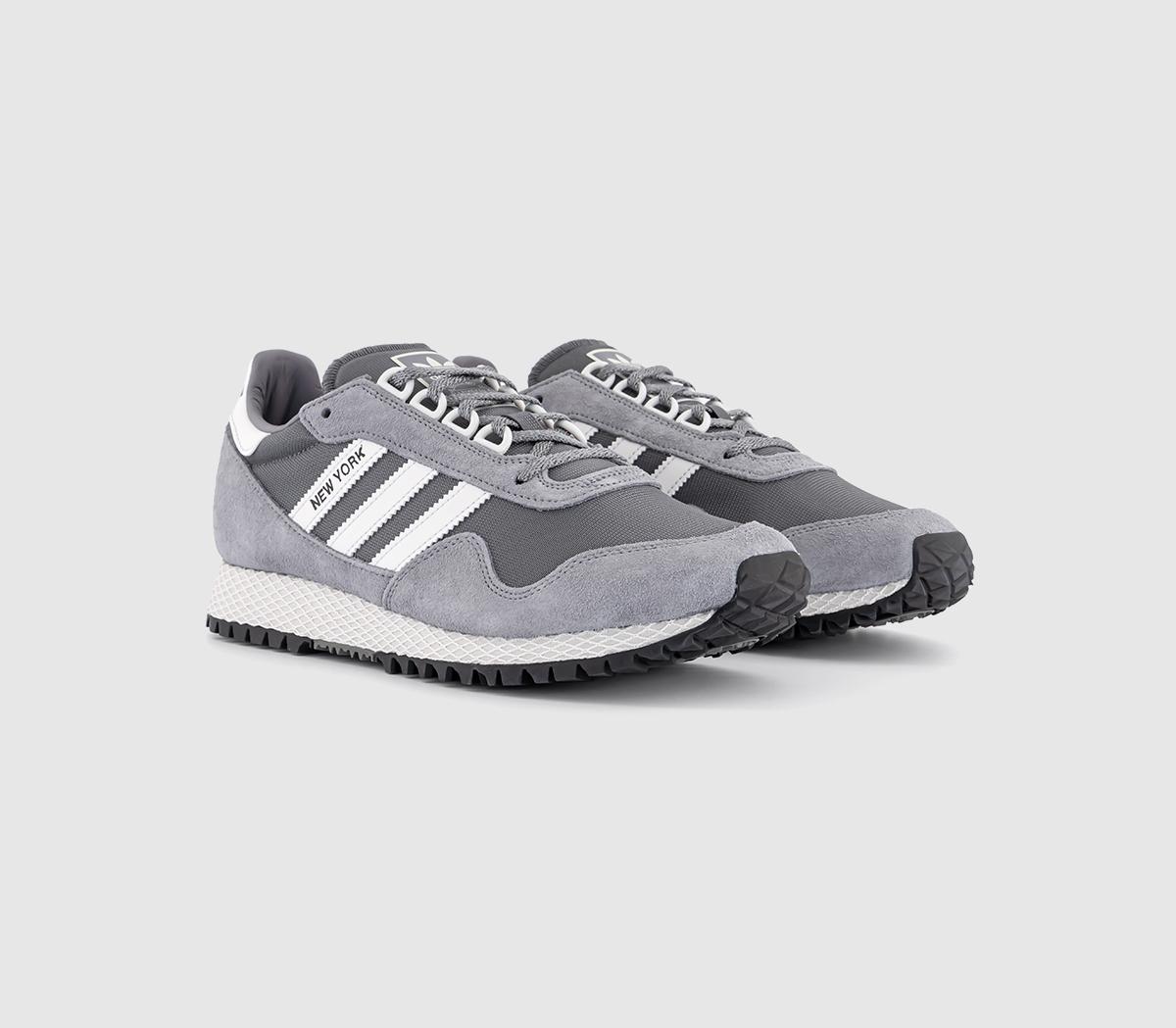 adidasNew York TrainersGrey Four Crystal White Grey