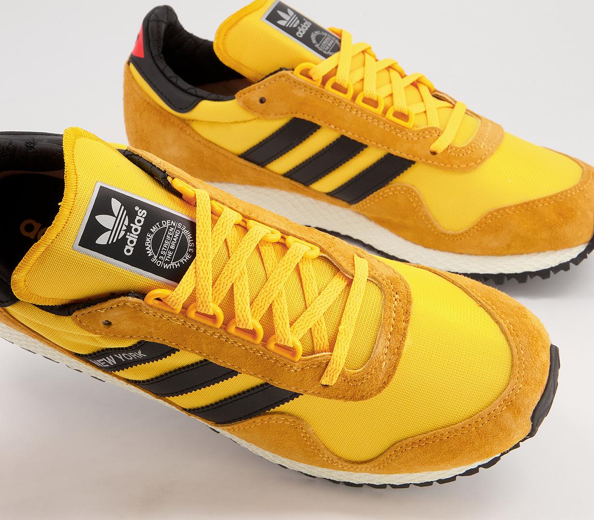 adidas New York Trainers Yellow White Black - Men's Trainers