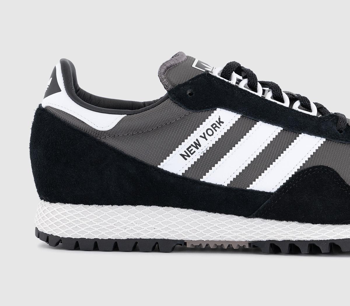 adidasNew York TrainersCore Black Dash Grey Charcoal