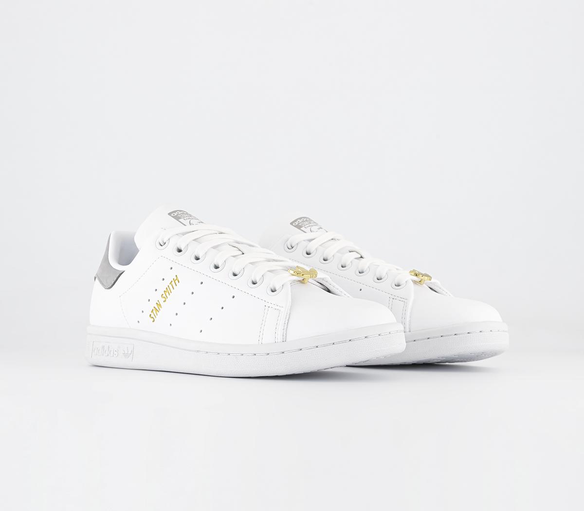 adidas Stan Smith Trainers White Grey Two - Women's Trainers