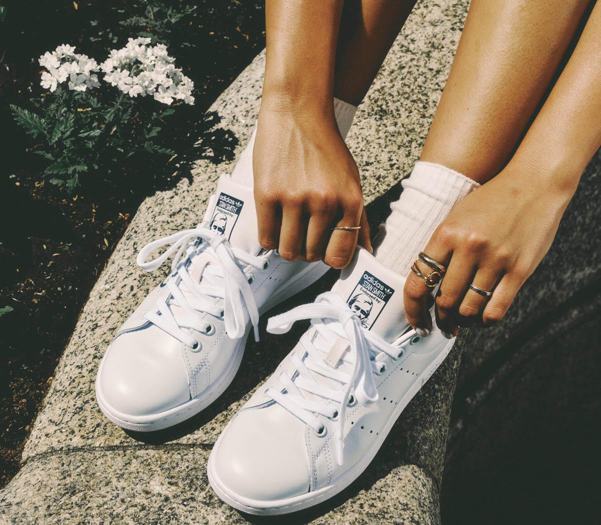adidasStan Smith TrainersCore White Dark Blue