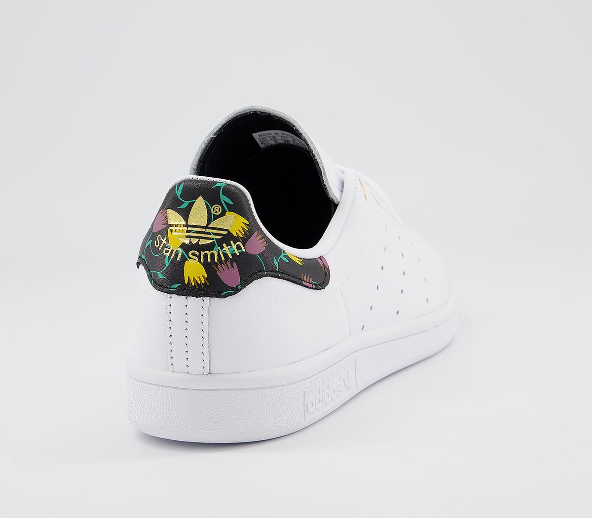 adidasStan SmithWhite Black Pink Yellow