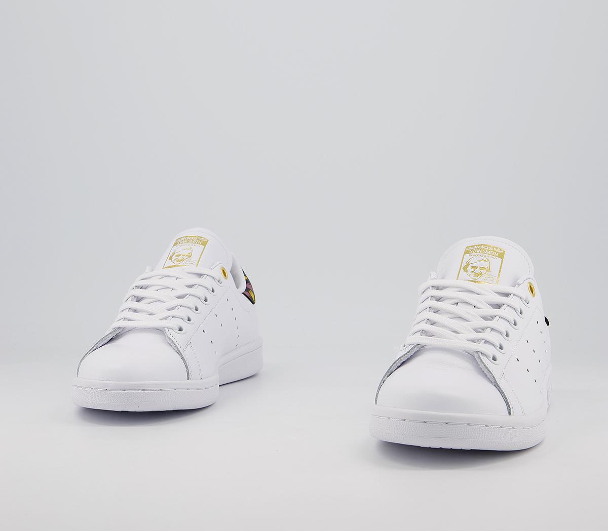 adidasStan SmithWhite Black Pink Yellow