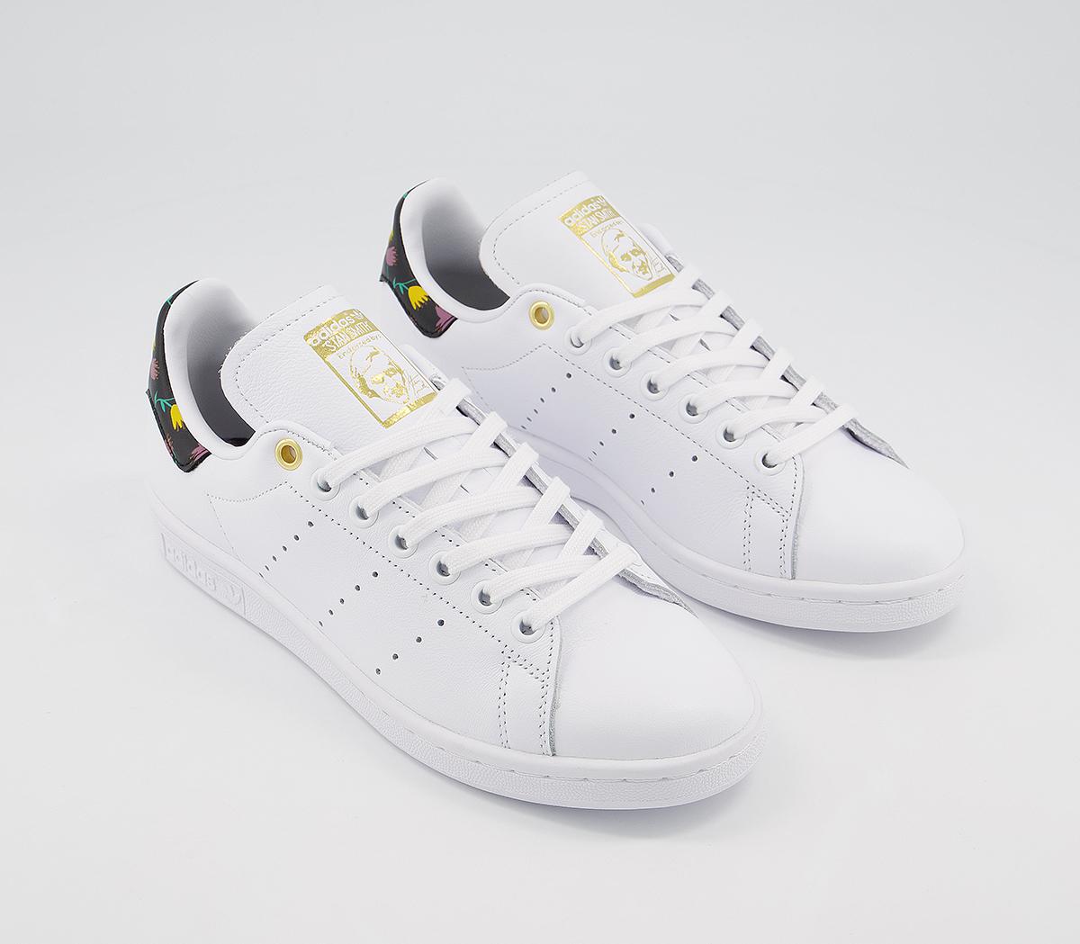 adidasStan SmithWhite Black Pink Yellow