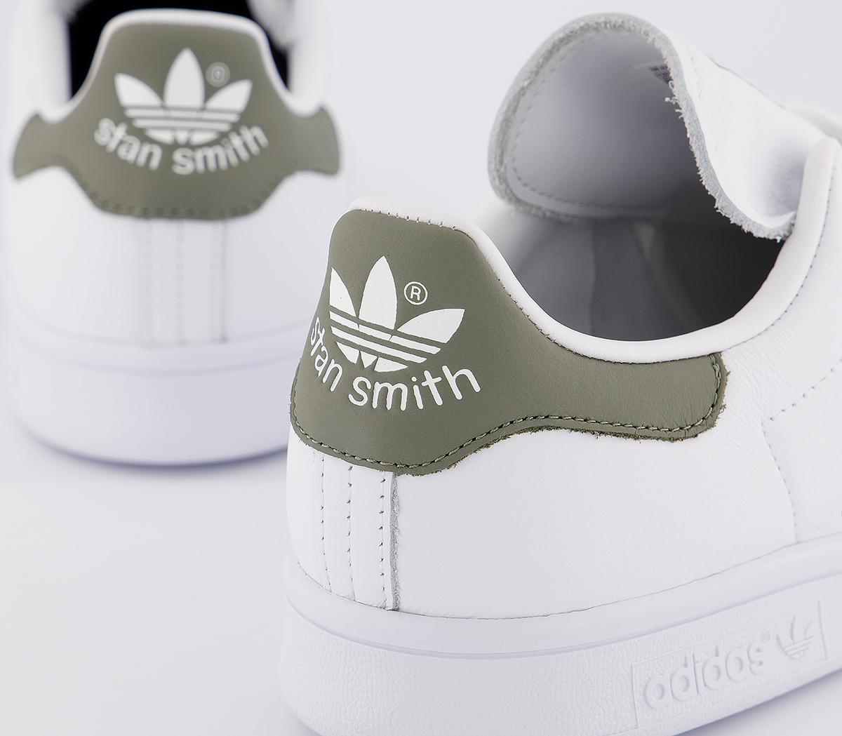 adidas Stan Smith Trainers White White Legacy Green - Unisex Sports