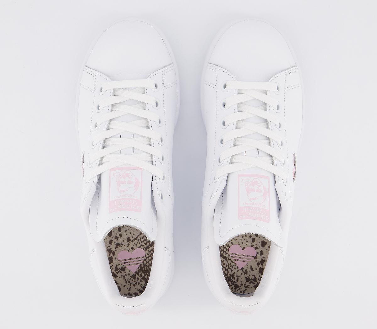 adidasStan Smith TrainersWhite Clear Pink Heart Gold Metallic Exclusive