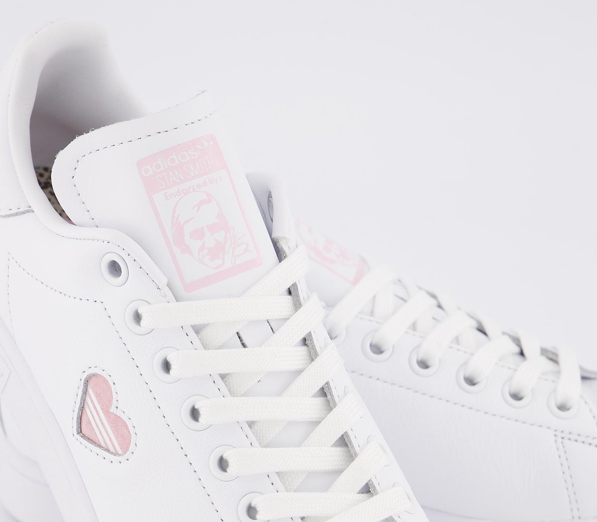 adidasStan Smith TrainersWhite Clear Pink Heart Gold Metallic Exclusive