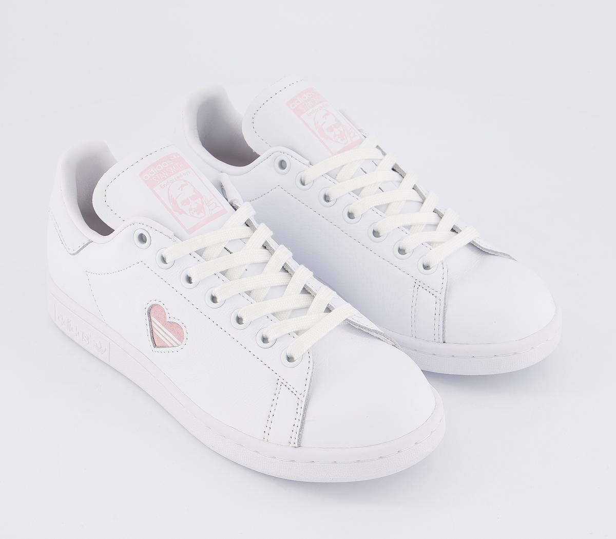 adidasStan Smith TrainersWhite Clear Pink Heart Gold Metallic Exclusive