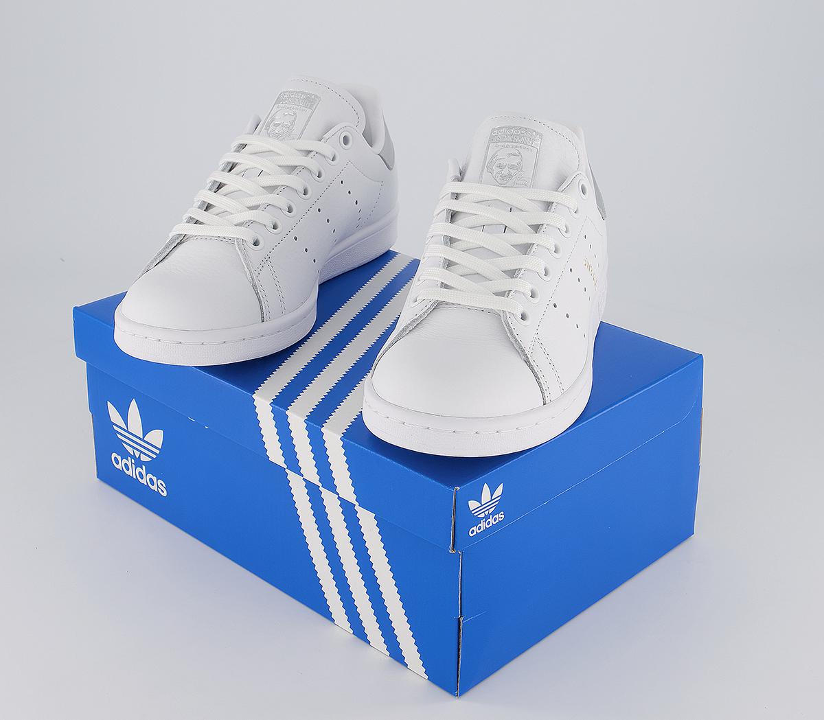 adidas Stan Smith Trainers White Silver Metallic Sw3 4ud Exclusive ...