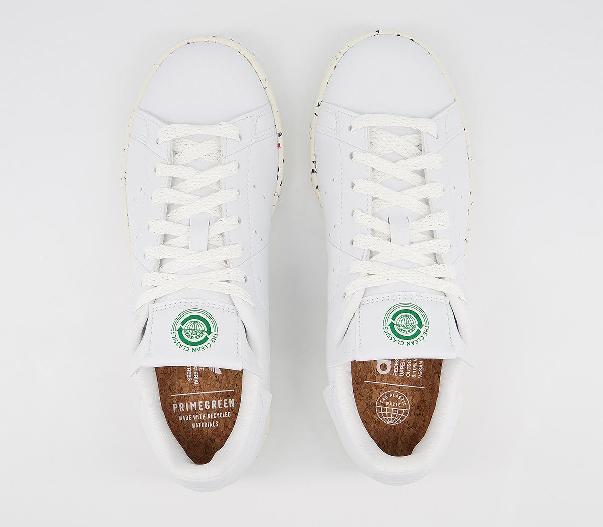 adidas Stan Smith 'Clean Classics' Trainers White Off White Green